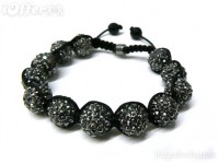 bracelets shamballa crystal black 